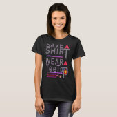短い救衣服Aティーティーシートップ Tシャツ (正面フル)