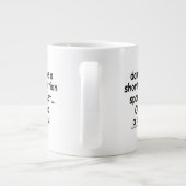 短い注意スパンリスおもしろい ジャンボコーヒーマグカップ (裏面)