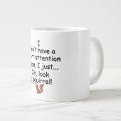 短い注意スパンリス ジャンボコーヒーマグカップ (正面右)