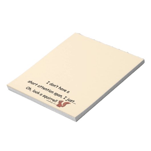 短い注意スパンリス ノートパッド (回転)