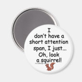 短い注意スパンリス マグネット (正面/裏面)