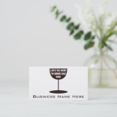 短い生命余りに悪いワイン-引用文--を飲むため 名刺 (スタンド正面)