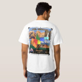 短い袖 Tシャツ (裏面フル)