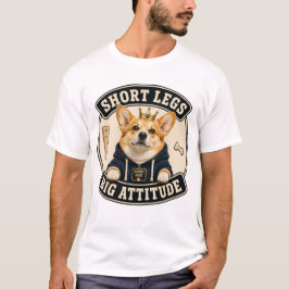 短い足と大きな態度の面白いコーギーTシャツをDoのために Tシャツ