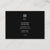 短い髪の女の子 名刺 (裏面)