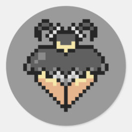 短い黒のスカートのゴシックステッカー ラウンドシール