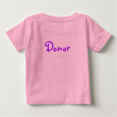 短いTTTSの生存者の乳児 ベビーTシャツ (裏面)