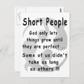 短おもしろいい人々の復讐。 ポストカード (正面/裏面)