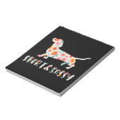 短くてサッシダシュントフローラ犬 ノートパッド (回転)