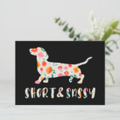 短くてサッシダシュントフローラ犬 招待状 (スタンド正面)