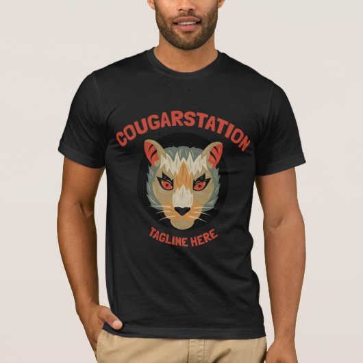 短くて怒りっぽいcat.t-shut tシャツ (正面)