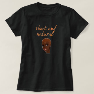 短くて自然なヘアTシャツ Tシャツ