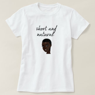 短くて自然なヘアTシャツ Tシャツ