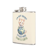 短くないし地面に落ちているのかわいい猫 フラスク (左)