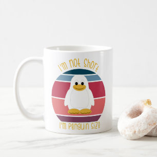 短くない私はペンギンのサイズおもしろい コーヒーマグカップ