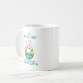 短くなく、地球に下る – Cat Humor コーヒーマグカップ (正面左)