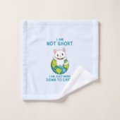 短くなく、地球に下る – Cat Humor バスタオルセット (ウォッシュタオル)