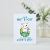 短くなく、地球に下る – Cat Humor ポストカード (スタンド正面)