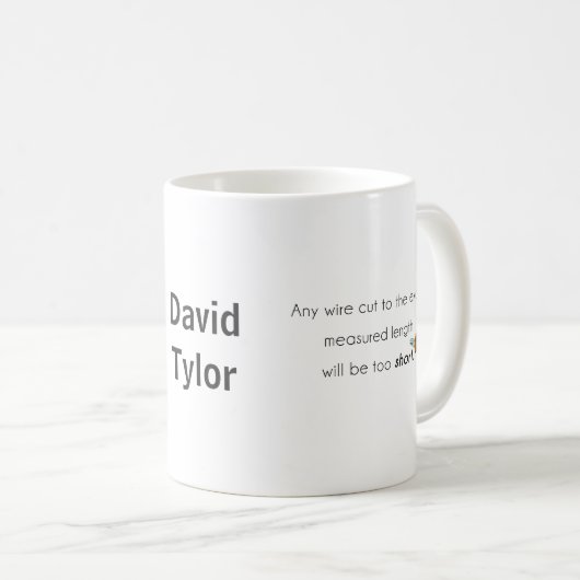 短く切れ! コーヒーマグカップ (正面右)