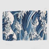 短剣：北斎波が再考 ゴルフタオル (横)