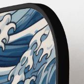 短剣：北斎波が再考 ピックルボールラケット (左詳細)