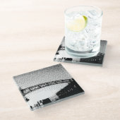 短北方地域ガラスのコースター ガラスコースター (アングル)