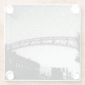 短北方地域ガラスのコースター ガラスコースター (裏面)