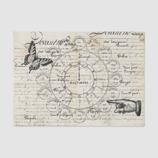 短命なもののコラージュ 薄葉紙 (正面)