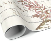 短命なもののDecoupage花のポスター ラッピングペーパー (ロールコーナー)