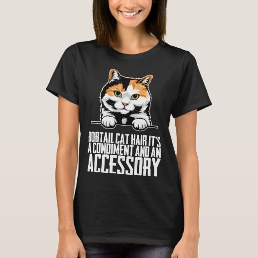 短尾猫 短尾 短尾の子猫 Tシャツ (正面)