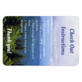 短期レンタルチェックアウトインストラクション山 マグネット (横)