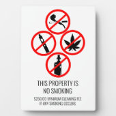 短期レンタル事業なし喫煙たばこ フォトプラーク (正面)