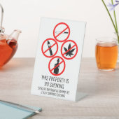 短期レンタル事業なし喫煙たばこ 台座サイン (インサイチュ)