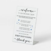 短期レンタル用節水ポスター 台座サイン (正面)