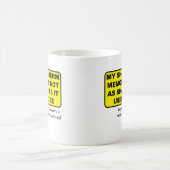 短期記憶のおもしろマグカップ コーヒーマグカップ (中央)