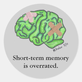 「短期記憶」シール ラウンドシール