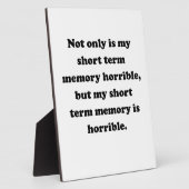 短期記憶 フォトプラーク (側面)