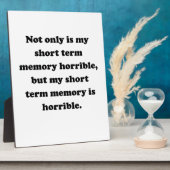 短期記憶 フォトプラーク (側面)