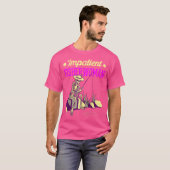 短気な漁女フィッシャー魚釣り漁師Fis Tシャツ (正面フル)
