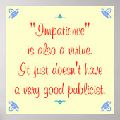 短気も美徳だ… ポスター (正面)