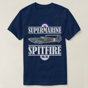 短気者のSupermarineのヴィンテージの航空WWII飛行機 Tシャツ