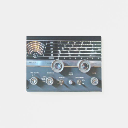 短波ハムラジオ受信機事後通知 ポストイット (正面)