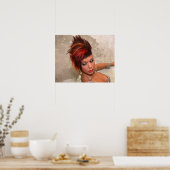 短素晴らし髪型ポスター ポスター (キッチン)