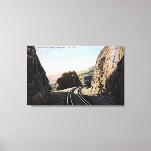 短線鉄道車両 キャンバスプリント (正面)