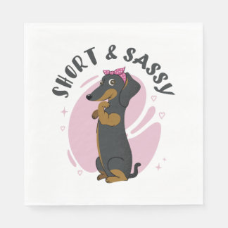 短編とサッシークラシックダシュントTシャツ(1) スタンダードランチョンナプキン