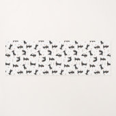 短編犬のヨガ ヨガマット (正面(横))