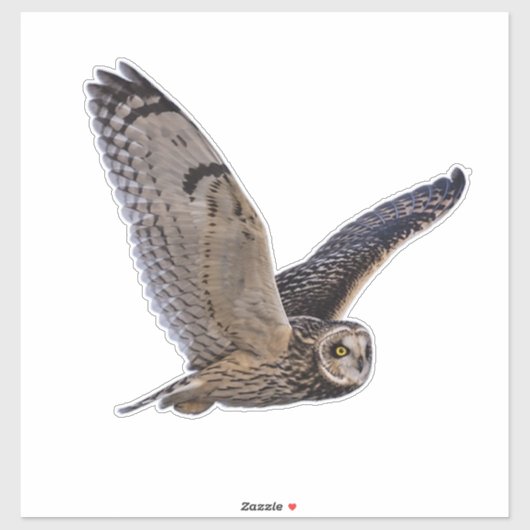 短耳フクロウカスタムのカットのビニール シール (シート)