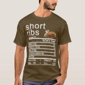 短肋骨栄養ファクトラベル Tシャツ (正面)