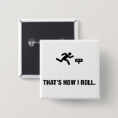 短距離走者 缶バッジ (正面&裏面)