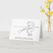 短韻おもしろい詩スラッグ誕生日 カード (黄色い花)